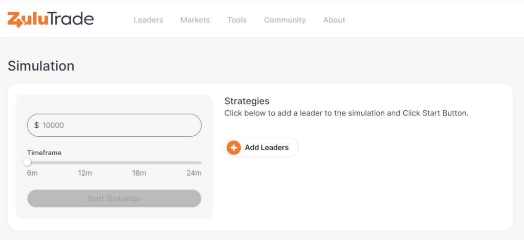 Copy Trading Simmulator Copy Trading Simulator