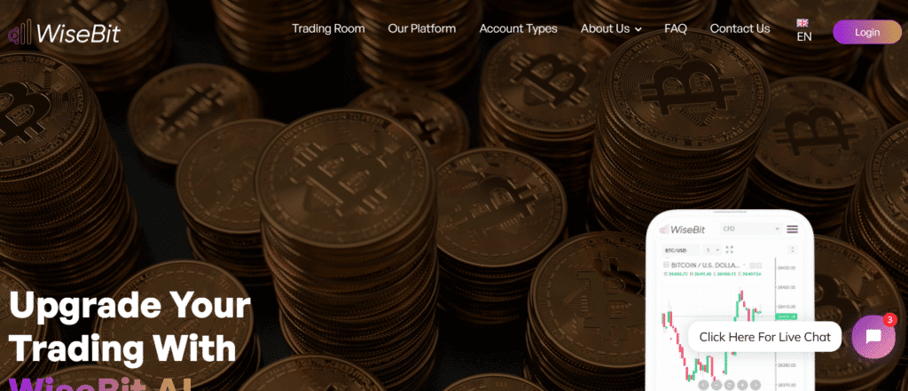 WiseBit.AI homepage WiseBit.AI homepage