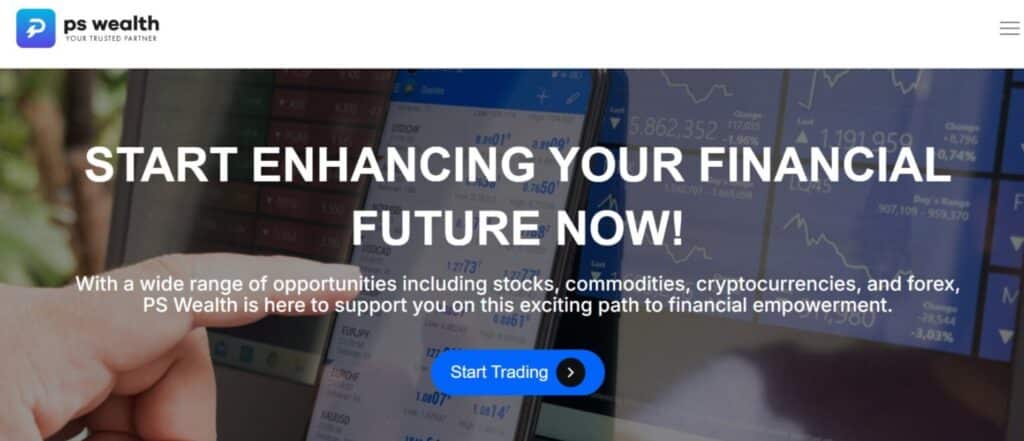 PS Wealth website PS Wealth website