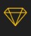Yellow geometric diamond outline on a dark background